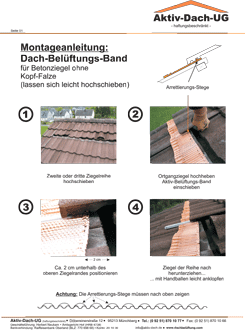 Aktiv-Dach: Dach Belftungsband fr Betonziegel